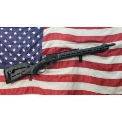Marlin Firearms 1894, Dark Series, Lever Action Rifle, 44 Rem Mag/44 Special, 16.17 Barrel, Threaded 5/8-24, Polished Radial Muzzle Brake, Black Satin Finish, Black, Picatinny Rail, M-LOK Handguard, Fiber Optic Front Sight with Tritium Ring, Adjustab