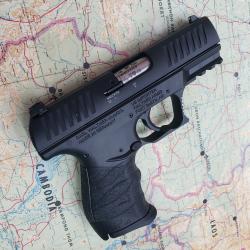 Walther Arms 5082500 CCP M2 380 ACP 8+1, 3.54 Stainless Steel Barrel, Black Cerakote Serrated Steel Slide, Black Polymer Frame w/Picatinny Rail, Black Finger Grooved Grip, Manual Thumb Safety