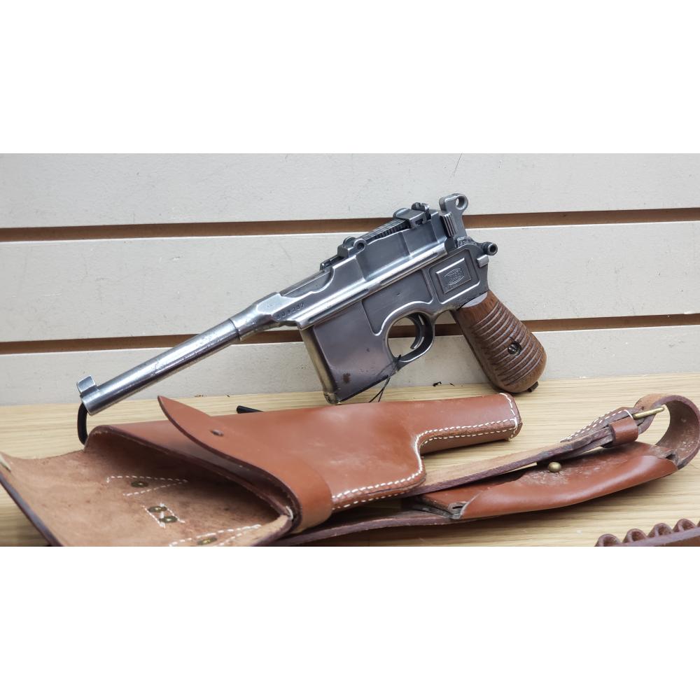 MAUSER C96 BROOM HANDLE W/ HOLSTER 7.63 MAUSER