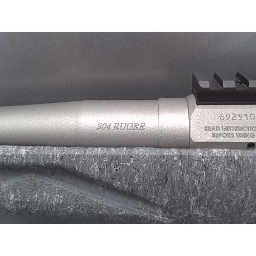 Pre-Owned Ruger American Gen II Chambered in 204 Ruger, 20" Gun Metal Gray Cerakote Spiral Threaded Barrel, 1:12 Twist (Consignment)