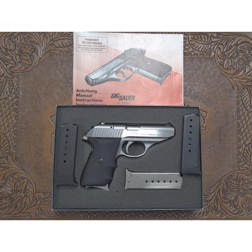 Pre-Owned Sig Sauer P230 Chambered in 380 ACP. Made in West Germany Comes With Original Box And 4 Magazines. (Consignment)