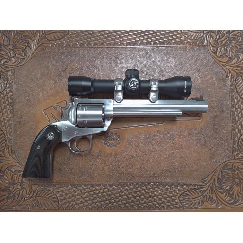 Pre-Owned Ruger Super Blackhawk Hunter Chambered In 44 Magnum With Bisley Grips Comes With Simmons Pro Hunter 4x32 Power Scope (Consignment)