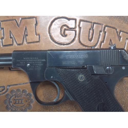 Pre-Owned High Standard Model B, A Classic .22 LR pistol with vintage styling, smooth accuracy, and reliable performance. (Consignment)