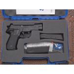 Pre-Owned Sig Sauer P226 with Crimson Trace Grips and original box. (Consignment)