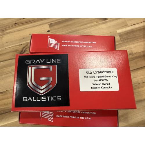 6.5 Creedmore 130 Gr Sierra Tipped Game King