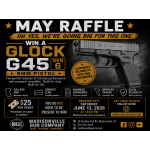 Raffle Ticket - Glock 45 Gen 6, 9mm