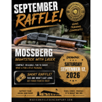 Raffle Ticket - 20 GA Mossberg Nightstick with CT laser!