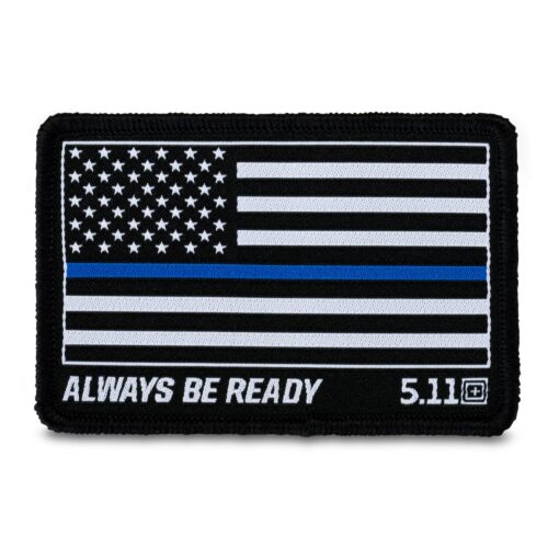 THIN BLUE LINE WVEN PATCH - Unisex - BLACK - 1 SZ