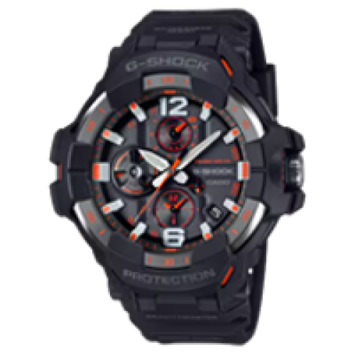 GSHOCK GRB3001A4     GRAVIRY MASTER SOLAR  BLK/ORN