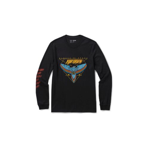 CHROME EAGLE LS TEE - Mens - BLACK - S