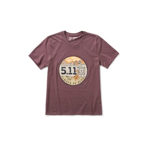 WM DESERTSCAPE SS TEE - Womens - RAISIN - S
