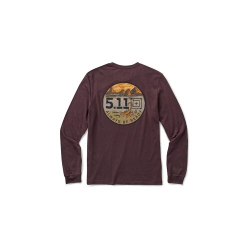 DESERTSCAPE LS TEE - Mens - RAISIN - XL