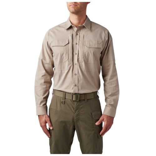 ABR PRO SHIRT LS TALL - Mens - KHAKI - 4XL
