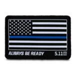 THIN BLUE LINE WVEN PATCH - Unisex - BLACK - 1 SZ