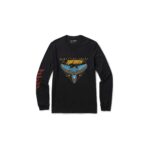 CHROME EAGLE LS TEE - Mens - BLACK - S