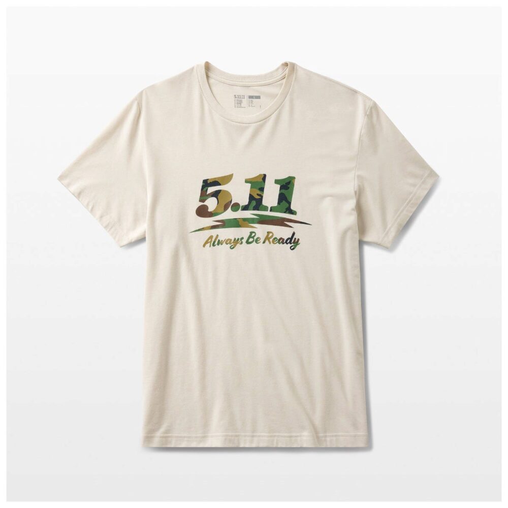 WOODLAND MOTO LOGO SS TEE - Mens - SAND DUNE - S