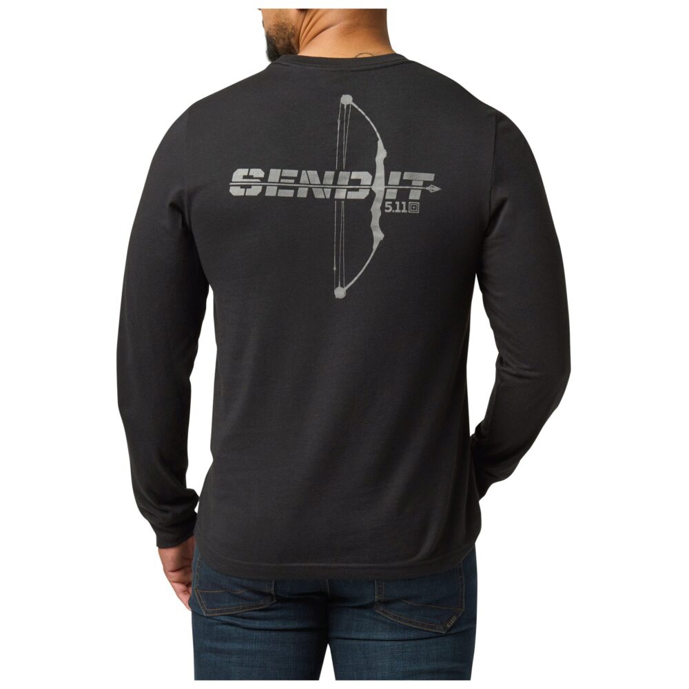 SEND IT BOW L/S TEE - Mens - BLACK - L