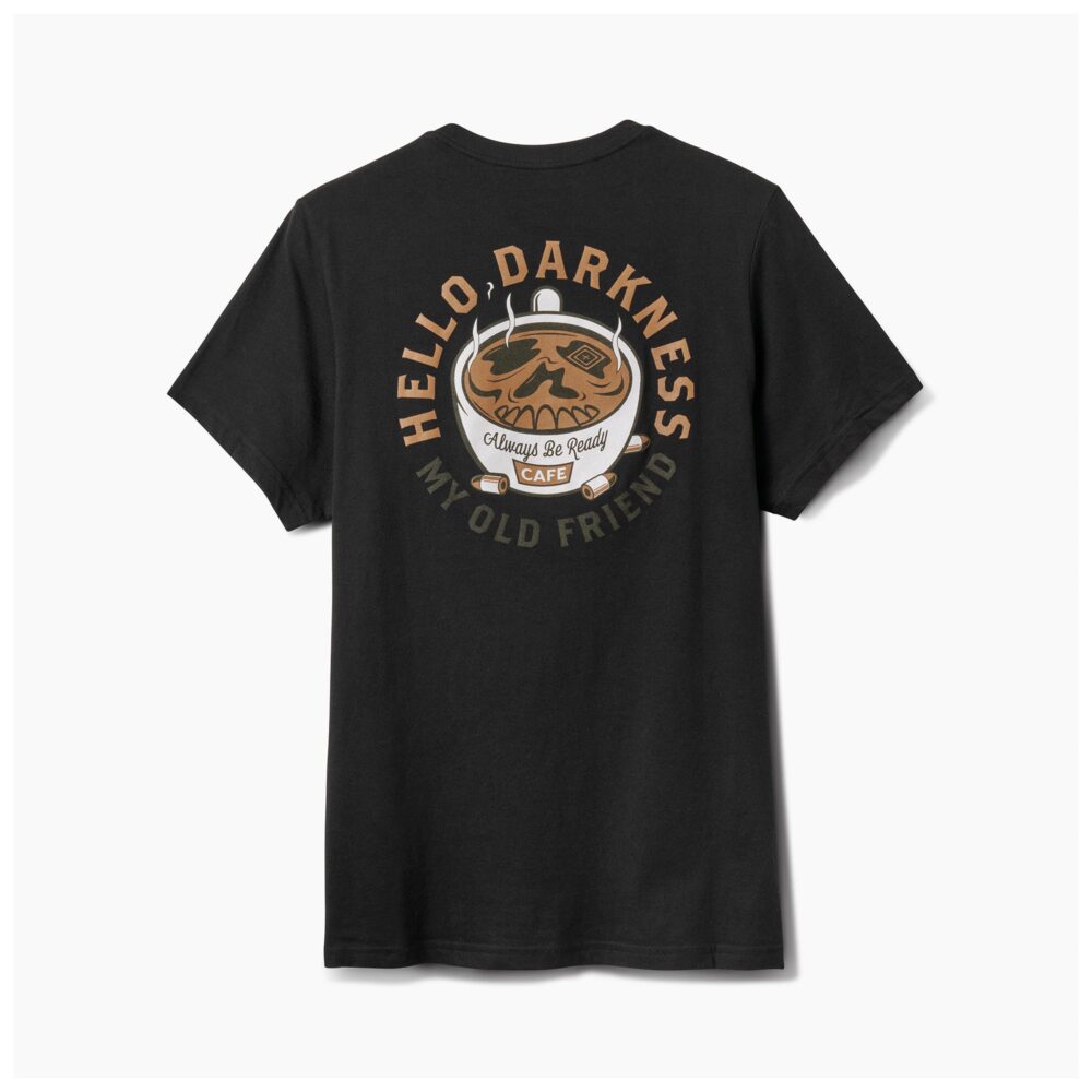 HELLO DARKNESS SS TEE - Mens - BLACK - S
