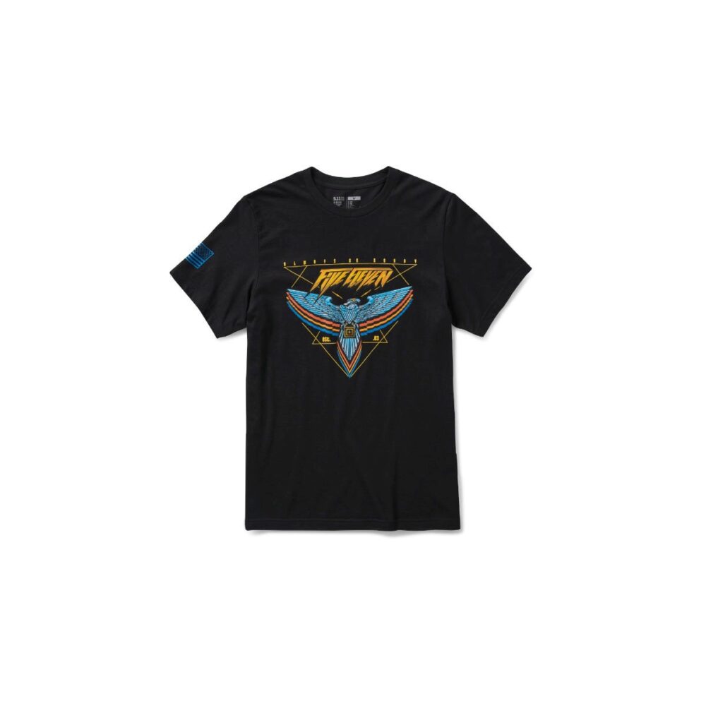 CHROME EAGLE SS TEE - Mens - BLACK - L