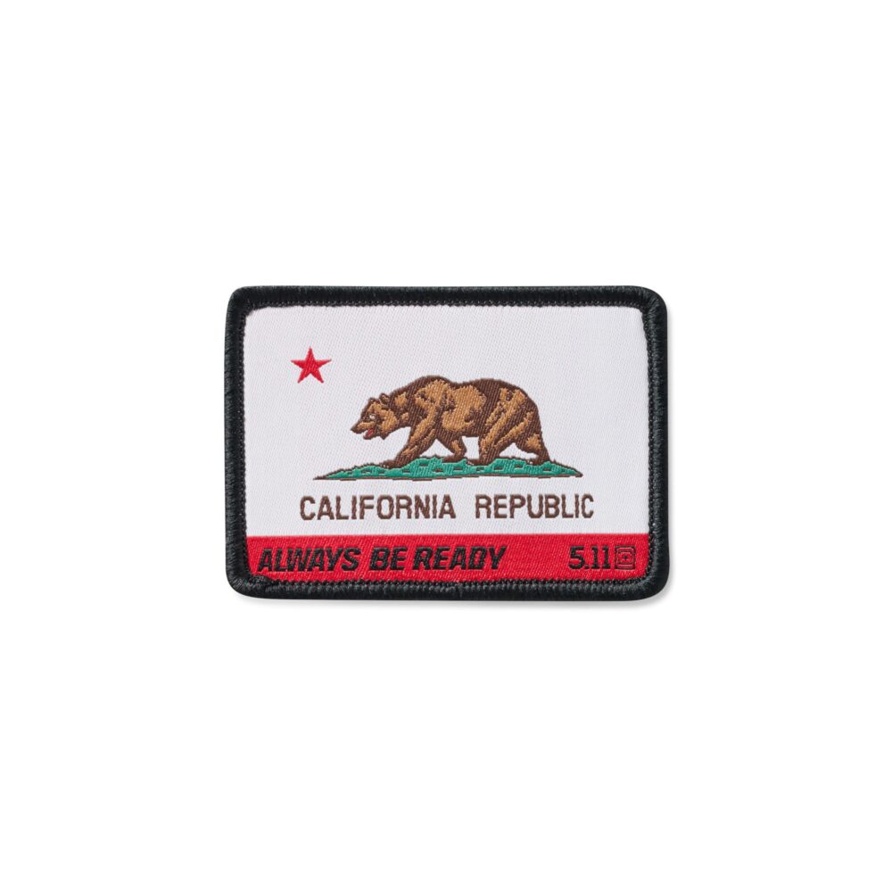 CA STATE BEAR PATCH - Unisex - WHITE - 1 SZ