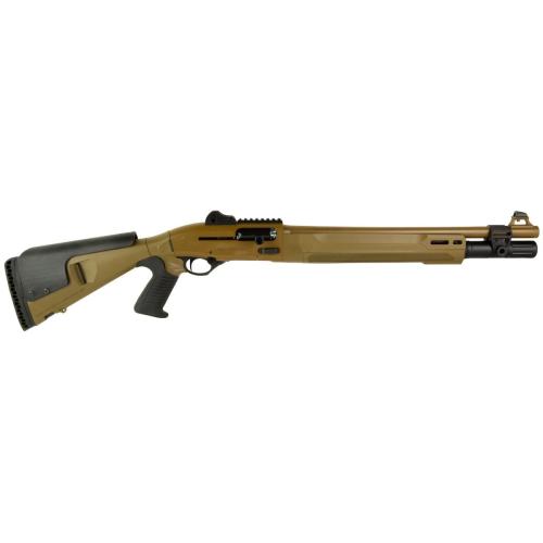Beretta 1301 Tactical Mod 2, Semi-automatic Shotgun, 12 Gauge, 3 Chamber, 18.5 Barrel, Optima Bore HP, Anodized Finish, Flat Dark Earth, Synthetic Stock with Pistol Grip, M-LOK Forend, Improved Cylinder, Ghost Ring Sight, 7 Rounds J131M2CTP187F