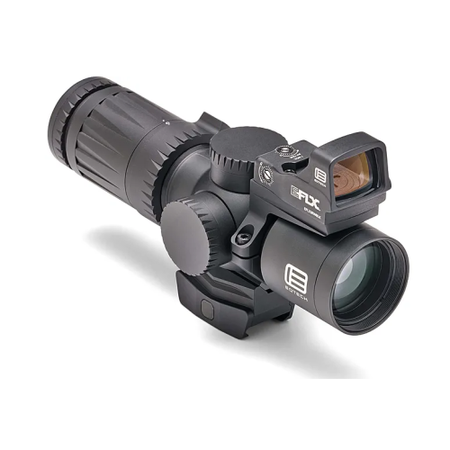 EOTECH Vudu Rifle Scope, 3-9X32mm, HC-1 Reticle, Second Focal Plane, Includes Integrated Mount and EFLX Mini Reflex Red Dot Sight 