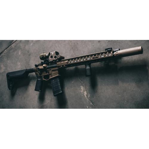 Dead Air CT5P Patrol 5.56 Suppressor, FDE, 1/2x28 Direct Thread