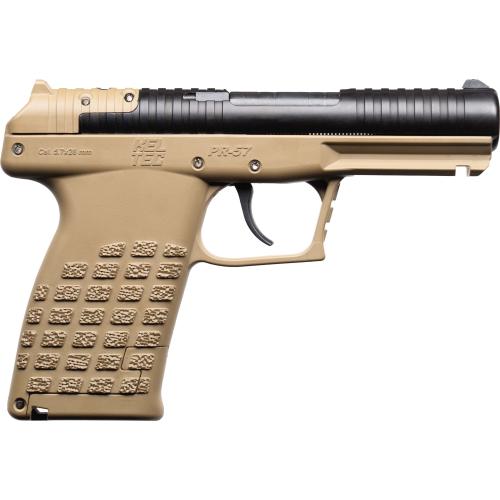 KelTec PR-57 5.7x28mm Pistol, 4", Black Slide/Tan Frame, 20RD