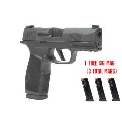 Sig Sauer P365, XMacro, Striker Fired, Semi-automatic, Polymer Framed Pistol, Sub-Compact, 9MM, 3.7 Barrel, Nitron Finish, Black, XRAY3 Day/Night Sights, Optic Ready, 17 Rounds, 2 Magazines 365XCA-9-BXR3 Sig Sauer P365, XMacro, Striker Fired, Semi-automatic, Polymer Framed Pistol, Sub-Compact, 9MM, 3.7 Barrel, Nitron Finish, Black, XRAY3 Day/Night Sights, Optic Ready, 17 Rounds, 2 Magazines 365XCA-9-BXR3