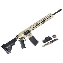 Heckler & Koch MR556, 75th Anniversary, Semi-automatic Rifle, AR, 223 Remington/556NATO, 16.5 Barrel, Cerakote Finish, Tropentarn Camo, Free Float M-LOK Handguard, Adjustable Stock, 30 Rounds, 4 Magazines 81001003 Heckler & Koch MR556, 75th Anniversary, Semi-automatic Rifle, AR, 223 Remington/556NATO, 16.5 Barrel, Cerakote Finish, Tropentarn Camo, Free Float M-LOK Handguard, Adjustable Stock, 30 Rounds, 4 Magazines 81001003