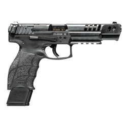 Heckler & Koch VP9-B Match OR, Semi-automatic, Striker Fired, Full Size, Push Button Mag Release, 9MM, 5.51 Barrel, Black, Interchangeable Backstraps and Side Panels, Luminous Front Sight, Black Serrated Rear Sight, 20 Rounds, 4 Magazines 81000555 Heckler & Koch VP9-B Match OR, Semi-automatic, Striker Fired, Full Size, Push Button Mag Release, 9MM, 5.51 Barrel, Black, Interchangeable Backstraps and Side Panels, Luminous Front Sight, Black Serrated Rear Sight, 20 Rounds, 4 Magazines 81000555