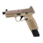 FN America FN 509 Tactical, Semi-automatic, Striker Fired, Full, 9MM, 4.5 Barrel, Polymer Frame, Flat Dark Earth, 1-24Rd Magazines and 1-17Rd Magazine, Non-Manual Safety, Suppressor Height Night Sights, Low Profile Optics Mounting System, Threaded Ba