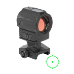 Holosun Technologies SCRS, Green Dot Sight, Non-Magnified, Fits 509T Footprint, Green Ring & 2 MOA Dot, Matte Finish, Black, Solar with 2032 Battery SCRS-GR-MRS