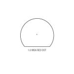 Trijicon SRO (Specialized Reflex Optic), 1 MOA, Adjustable LED, Matte Black Finish SRO1-C-2500001