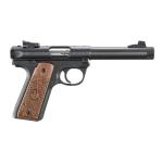 Ruger Mark IV 22/45, CS .22LR, 5.5" B, Threaded, Engraved Walnut Grip, 10RD