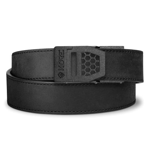 X6 Black Buffalo Leather Gun Belt