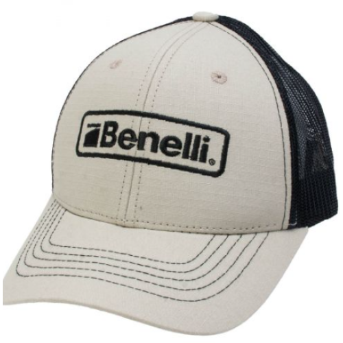 BENELLI TAN/BLACK EMBROIDERED HAT