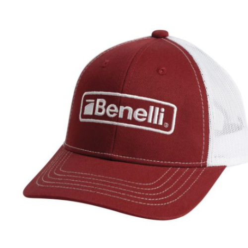 BENELLI Logo Hat, Red/White Mesh