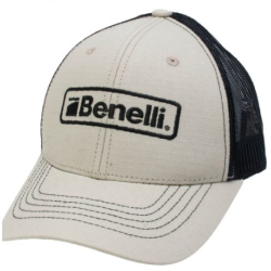 BENELLI TAN/BLACK EMBROIDERED HAT