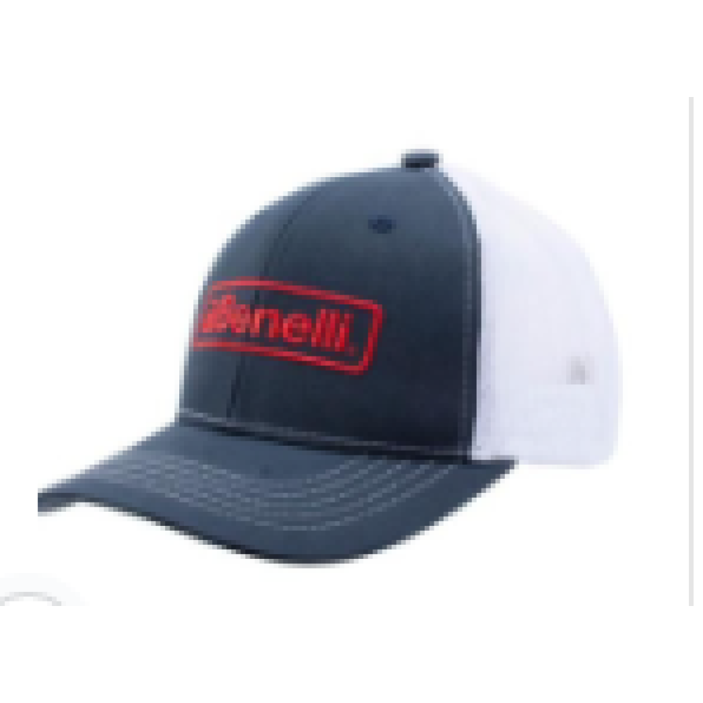 BENELI GREY/WHITE E MBROIDERED HAT