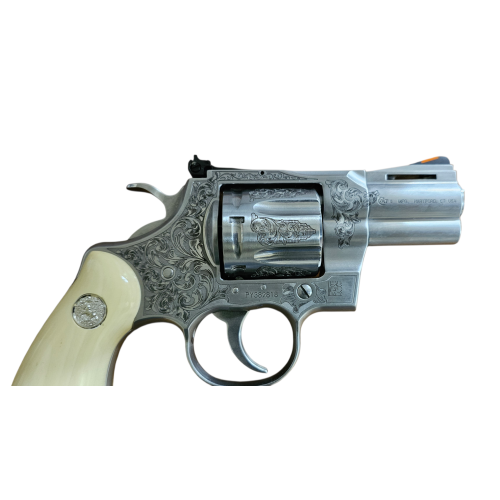 PYTHON 357 MAG 2.5" ENGRAVED HOLLY GRIPS LIPSEY'S EXCLUSIVE TYLER GUN WORKS PREMIER GRADE