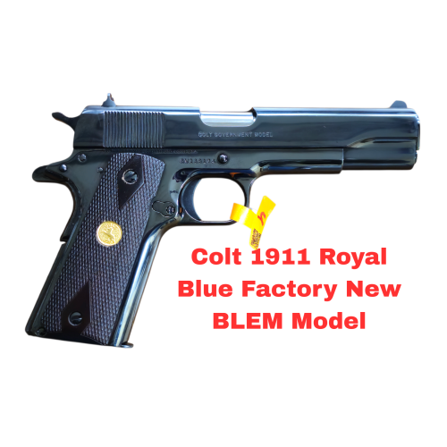 COLT GOVERNMENT MODEL 38SUP ROYAL BLUE BLEM