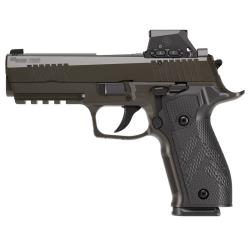 Sig Sauer P226, X-Series Legion, Semi-automatic, Double Action/Single Action, Metal Frame Pistol, Full Size, 9MM, 4.4 Barrel, Cerakote Finish, Legion Gray, Sig-Loc Pro Romeo-X Compact Optic, Sig-Loc Pro Optics Ready Slide, X-Ray 3 night Sights, Manua