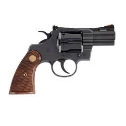 Colt's Manufacturing Python, Revolver, Double/Single Action, 357 Magnum, 2.5 Barrel, Blued Finish, Black, Blade Front/Adjustable Rear Sight, Wood Grips, 6 Rounds PYTHON-BP2WTS