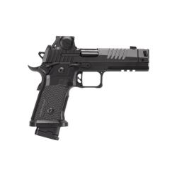 Sig Sauer P211, Semi-automatic, Single Action Only, Metal Frame Pistol, Full Size, 9MM, 4.4 Barrel, MACH3D Compensator, Nitron Finish, Black, X Ray 3 Night Sights, Romeo-X Sig-Loc Compact Optic, Flared Magwell, 3 Magazines, (2)-21 Round & (1)-23 Roun
