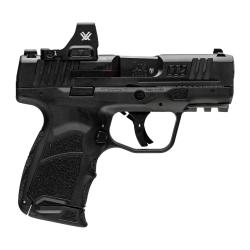 Heckler & Koch CC9, Semi-automatic, Striker Fired, Polymer Frame Pistol, Sub-Compact, 9MM, 3.32 Barrel, DLC Finish, Black, Front Tritium Night Sight, (1)-12 Round Magazine and (1)-10 Round Magazine, Includes Vortex Defender Open Emitter Red Dot Sight
