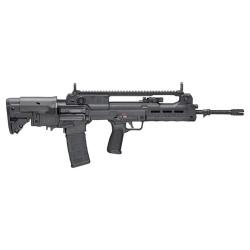 Springfield Hellion, Semi-automatic Rifle, Bullpup, 223 Remington/556NATO, 20 Hammer Forged Barrel with Bayonet Lug, 1:7 Twist, 4 Prong Flash Hider, Matte Finish, Black, BCM MOD 3 Grip, 5-Position Adjustable Stock with Cheek Riser, Front/Rear Flip Si
