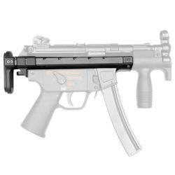 B&T USA Telescopic Stock, Fits MP5K, Aluminum and Steel Construction, Matte Finish, Black BT-200598