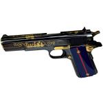 1911 Classic Government, The Few The Proud, .45 ACP, 5" Barrel, High Polished Blued, Blue/Red Grips, 7-rd, IVS Exclusive