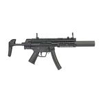 PTR 9SDM-B Roller-Delayed Blowback, Semi-Auto 9mm SBR with 6" SD (Ported) Barrel, CS1 Collapsible Stock, Vent SDM Suppressor, Magpul MBUS PRO Sights HK Style Front, 2 Magazines & Deluxe Hard Case. 9SDM-BRAVO
